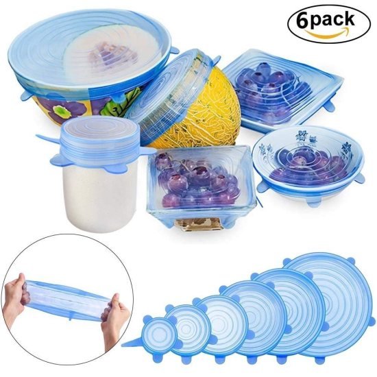 6 Pcs Silicone Lid Cover Silicon Lids