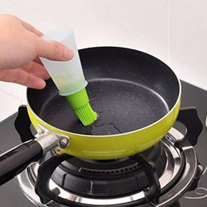 Silicone oil bottle brush