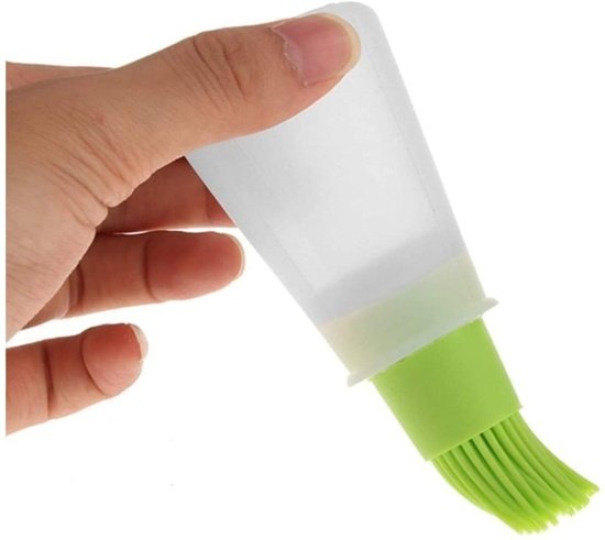 Silicone oil bottle brush