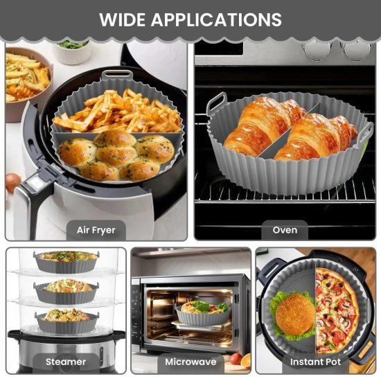 Silicone Air Fryer Liners Pot 1pcs