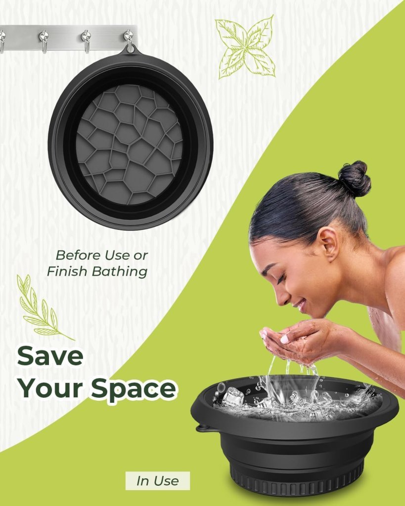 Silicone Face Washing Ice Bucket Bowl