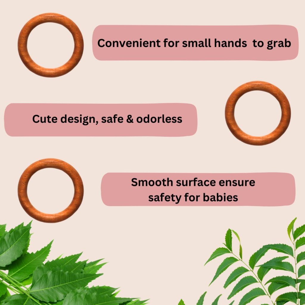 Silicone Wooden Baby Teether