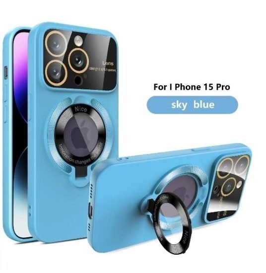 Sky Blue iPhone 15 Pro Mobile Cover