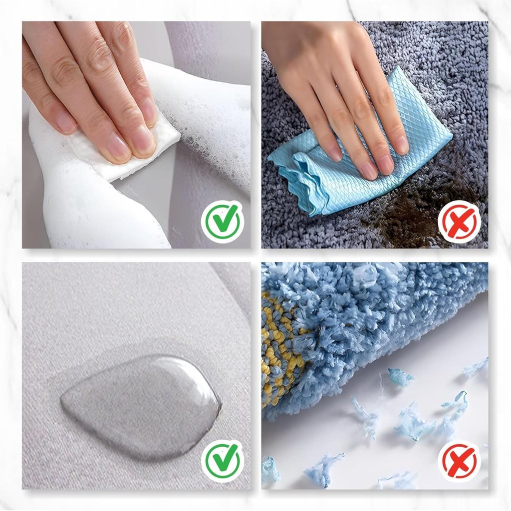 Square 5D Bathroom Mat mix