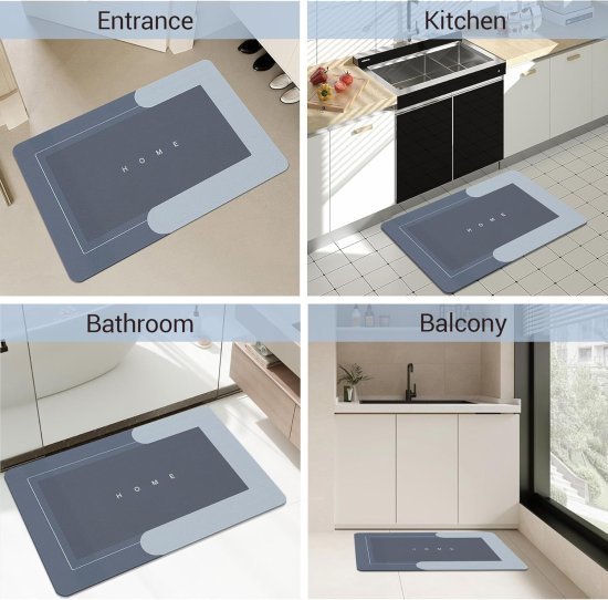 Square Bathroom Mat Bath Shower Room