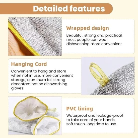 Steel Dish Washer Gloves