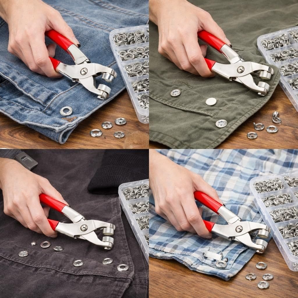 Thickened Snap Buttons Kit Color