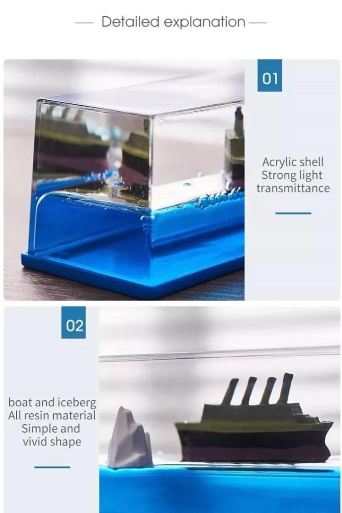 Titanic Decorative Liquid Wave Cruise Ship