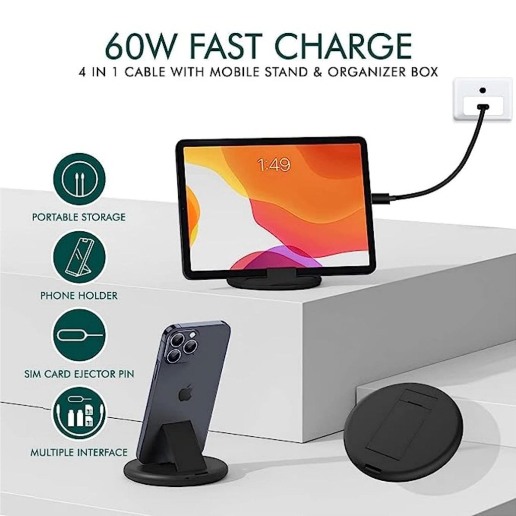 Travel Data Cable Set 60W