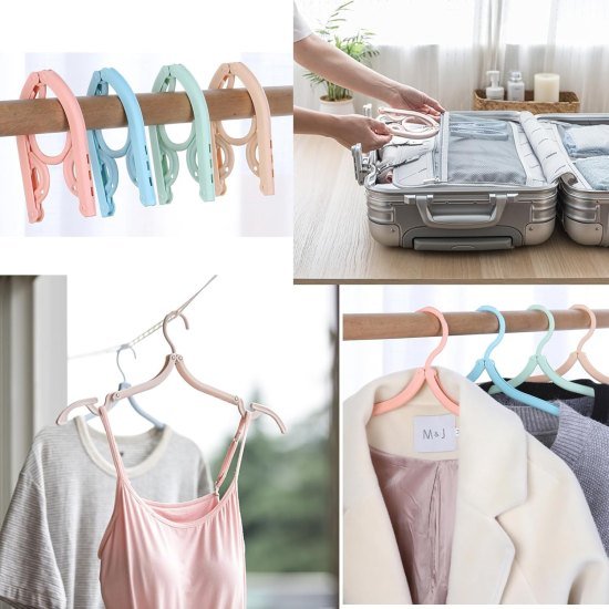 Travel Foldable Plastic Hangers