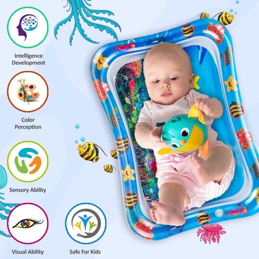 Tummy time Baby Play Water Mat slapped