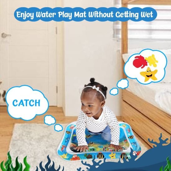Tummy time Baby Play Water Mat slapped