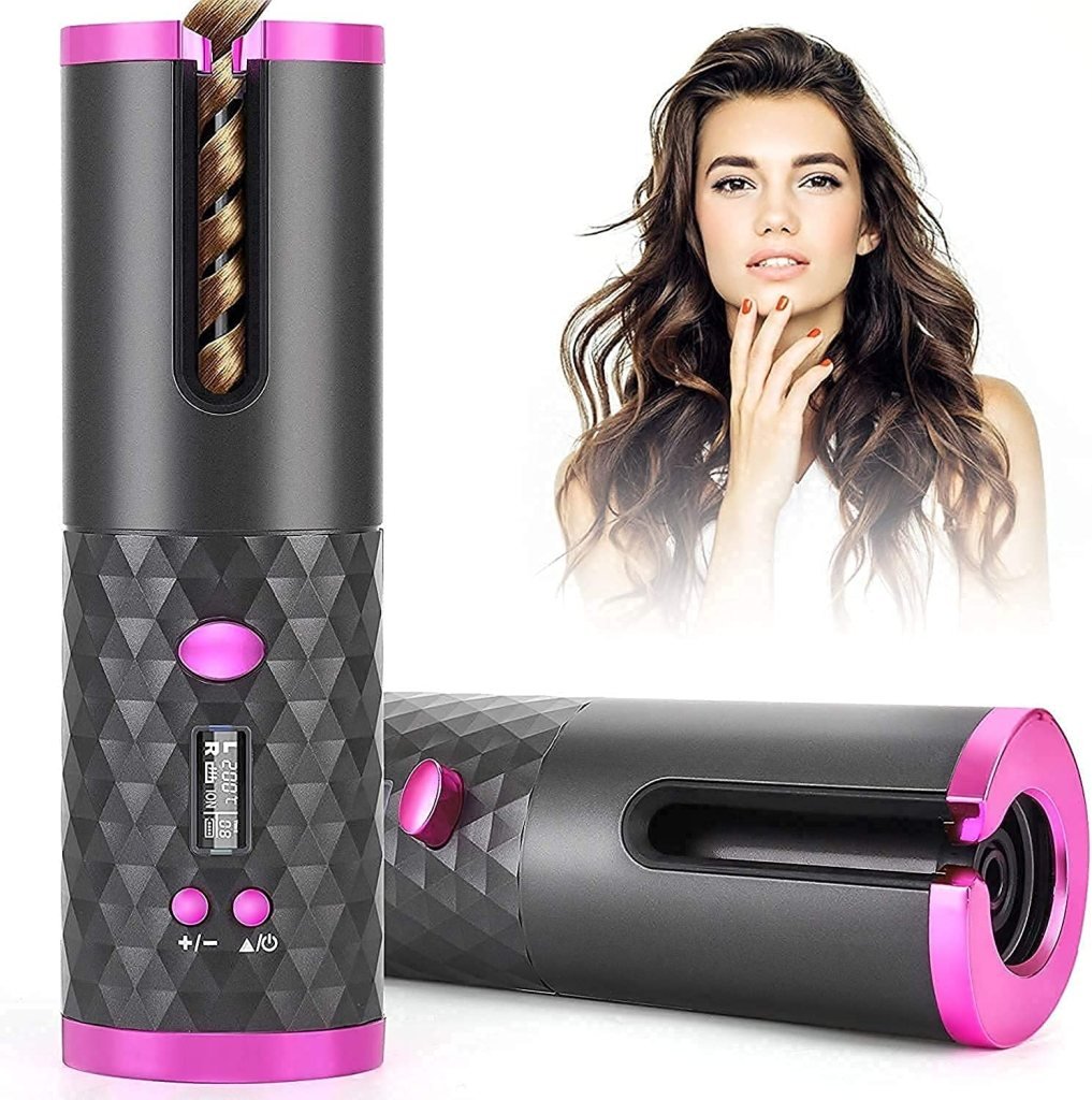 Hair Curler Adjustable Temperature usb Rechargeable