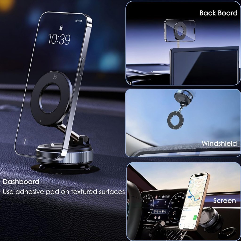 Vacuum Magnetic Phone Holder Mobile Stand - 1413