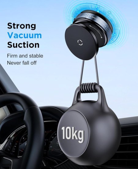 Vacuum Magnetic Phone Holder Mobile Stand - 1278