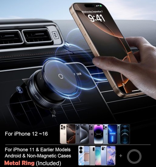Vacuum Magnetic Phone Holder Mobile Stand - 1278