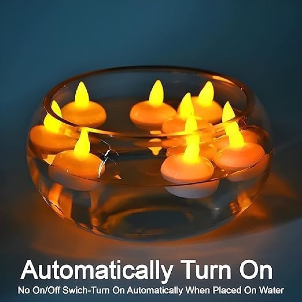 12 pcs Water Sensor Led Diya