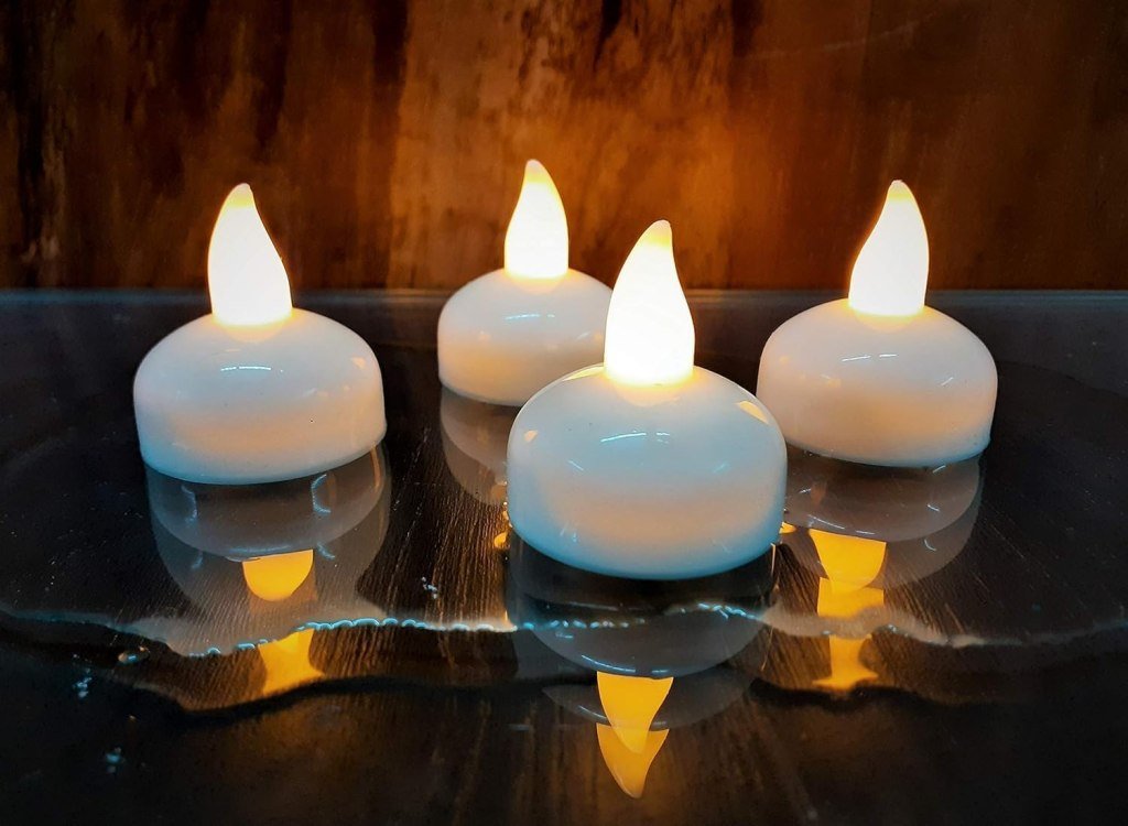 12 pcs Water Sensor Led Diya