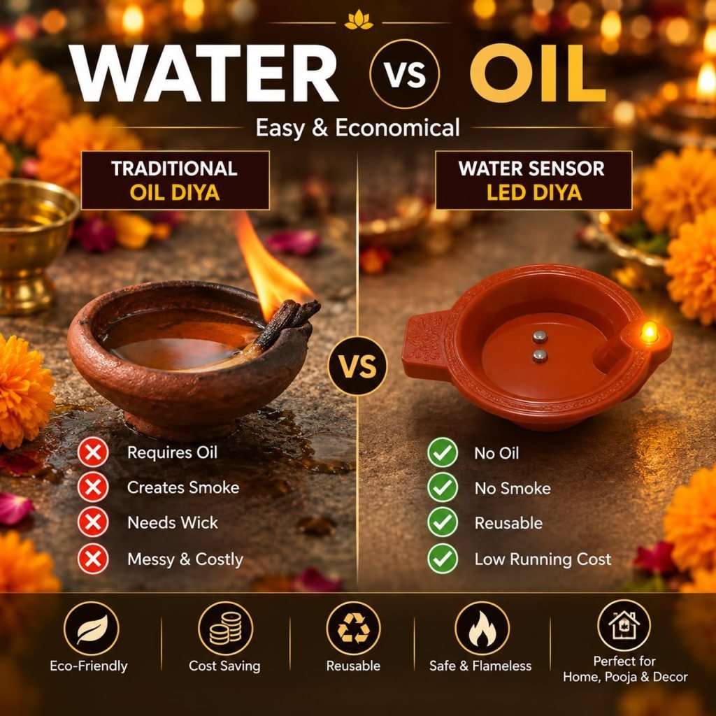 12 pcs Water Sensor Diya Kodiya