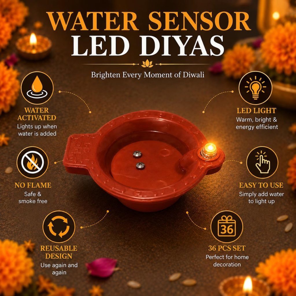 12 pcs Water Sensor Diya Kodiya