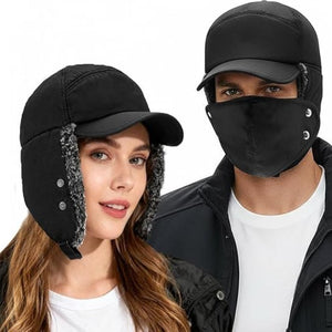 Winter Woolen Cap with Face Mask