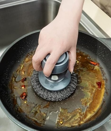 Wire Plam Dish Cleaner Brush