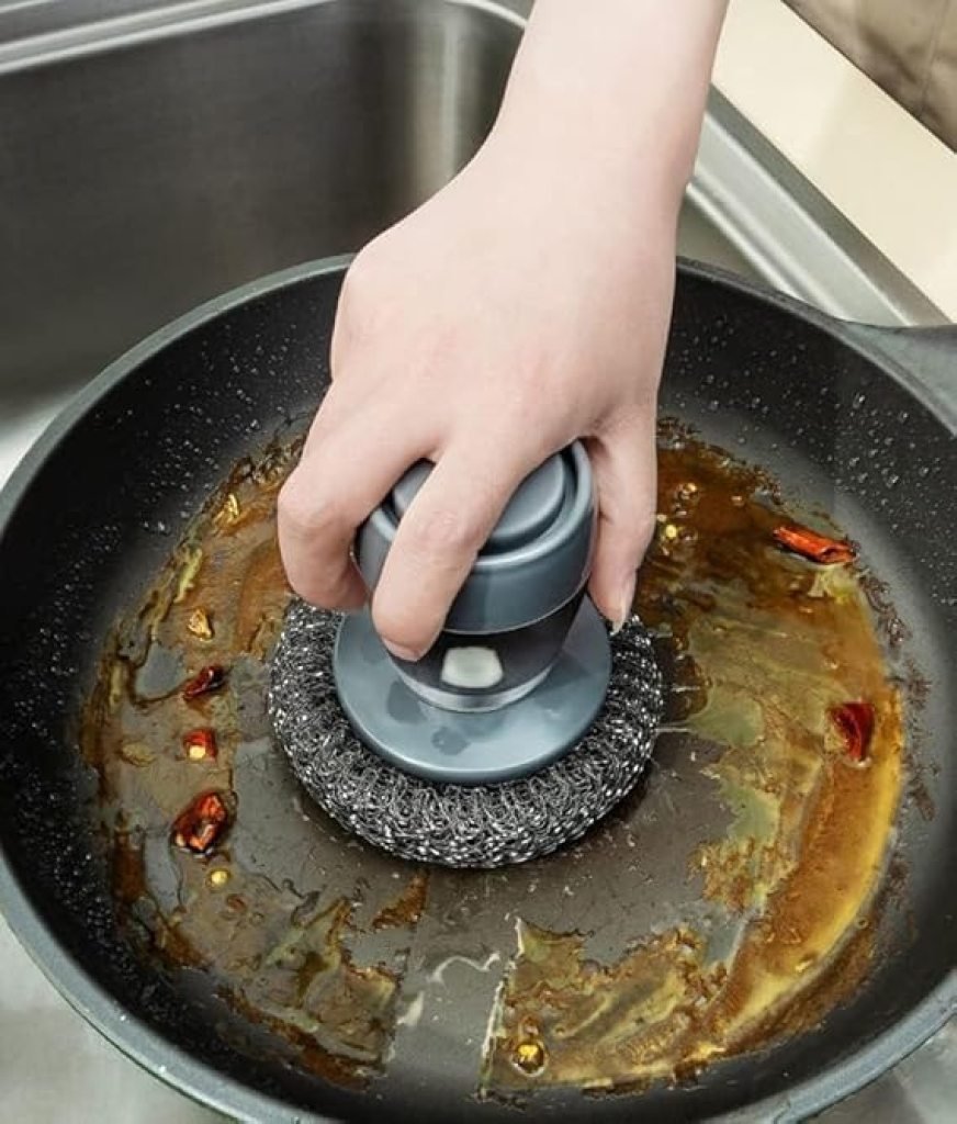 Wire Plam Dish Cleaner Brush