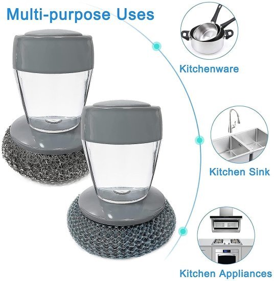 Wire Plam Dish Cleaner Brush