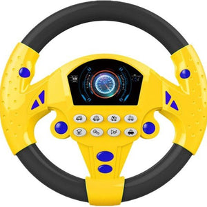 Yellow Kids Simulated Steering Wheel