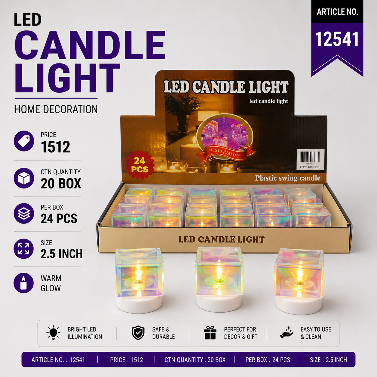 12541 (20)(24PC BOX)-CANDLE