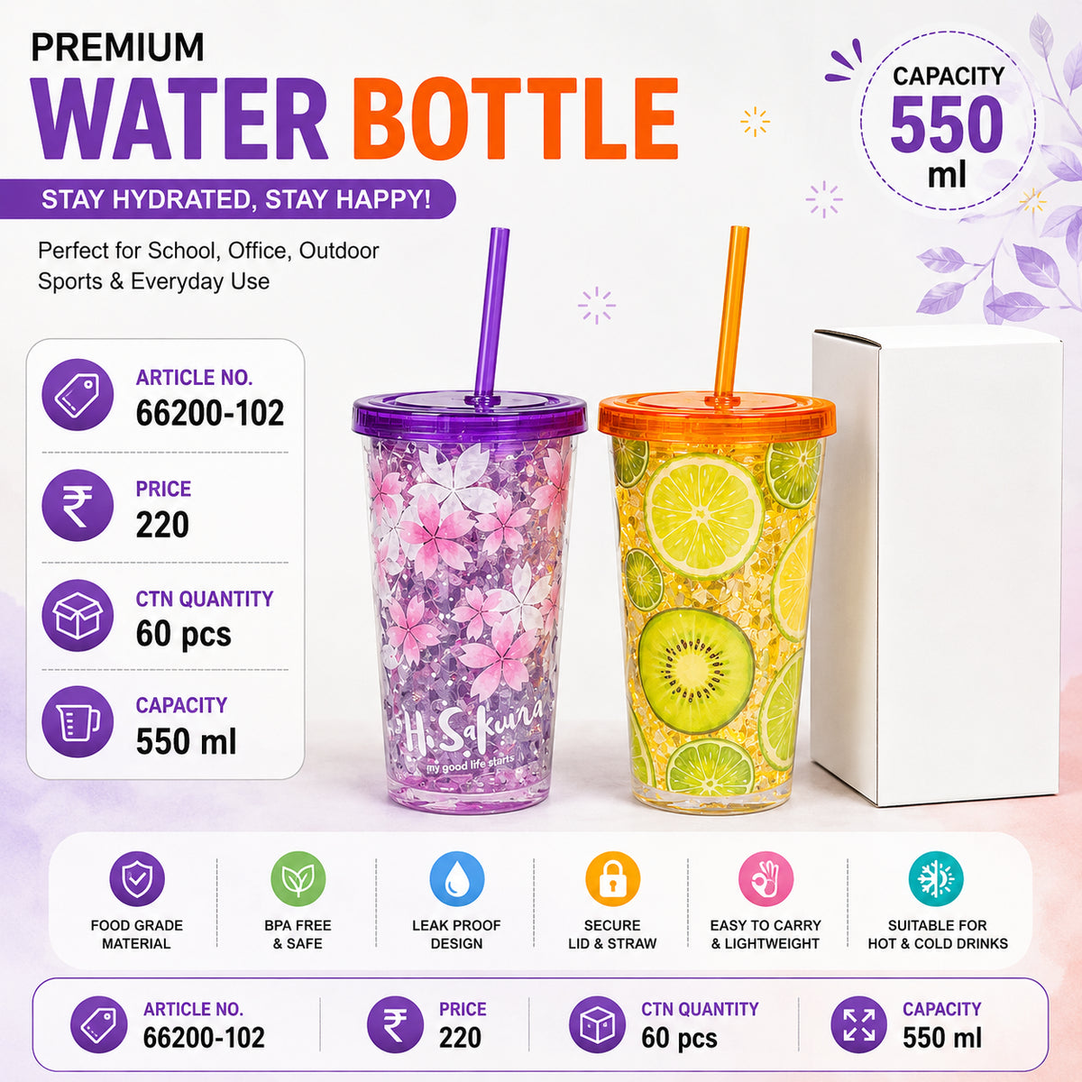 66200-102 (60)-PLASTIC SIPPER