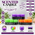 Scented Small Cylindrical Candle Pack of 3