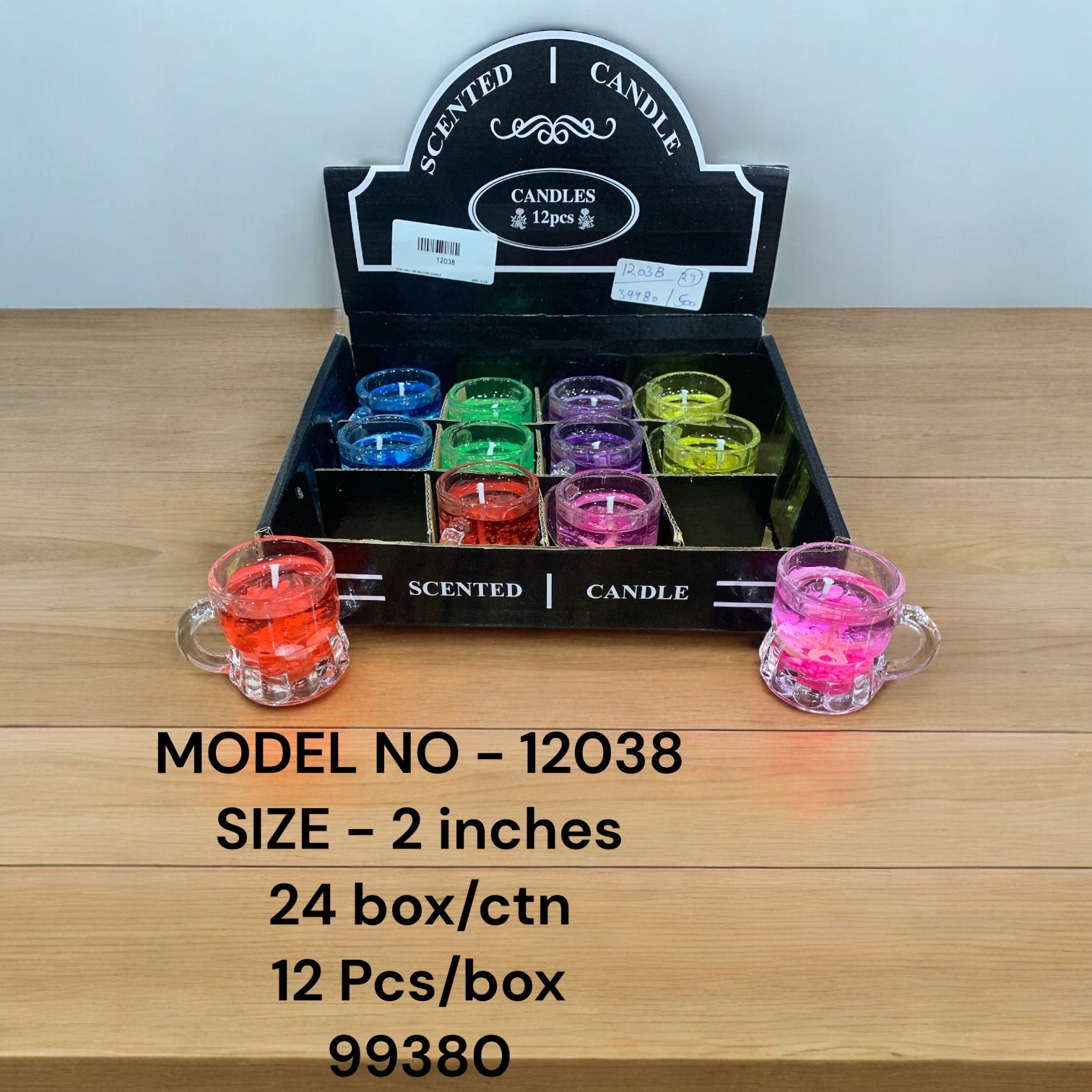 12038 (24BOX/CTN) (12PC BOX)-GEL CANDLE