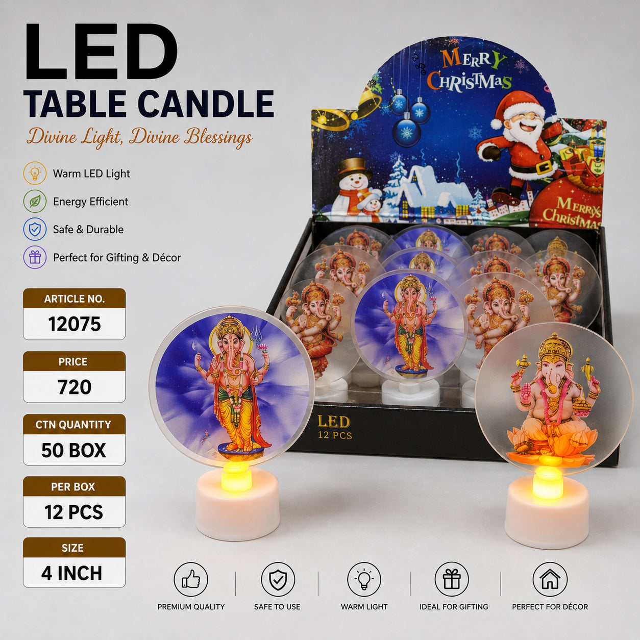 12075 (50) (12PC BOX)-CANDLE
