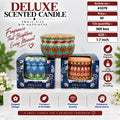 Deluxe Patterned Scented Candle Pack of 12