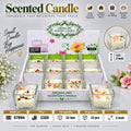 Floral Scented Candle in Glass Container Pack of 24