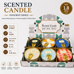 57867 (6PCS BOX)(24BOX CTN)-CANDLE