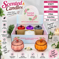 Glass Jar Scented Candle Pack of 12