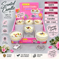 Crystal Goblet Scented Candles Pack of 12