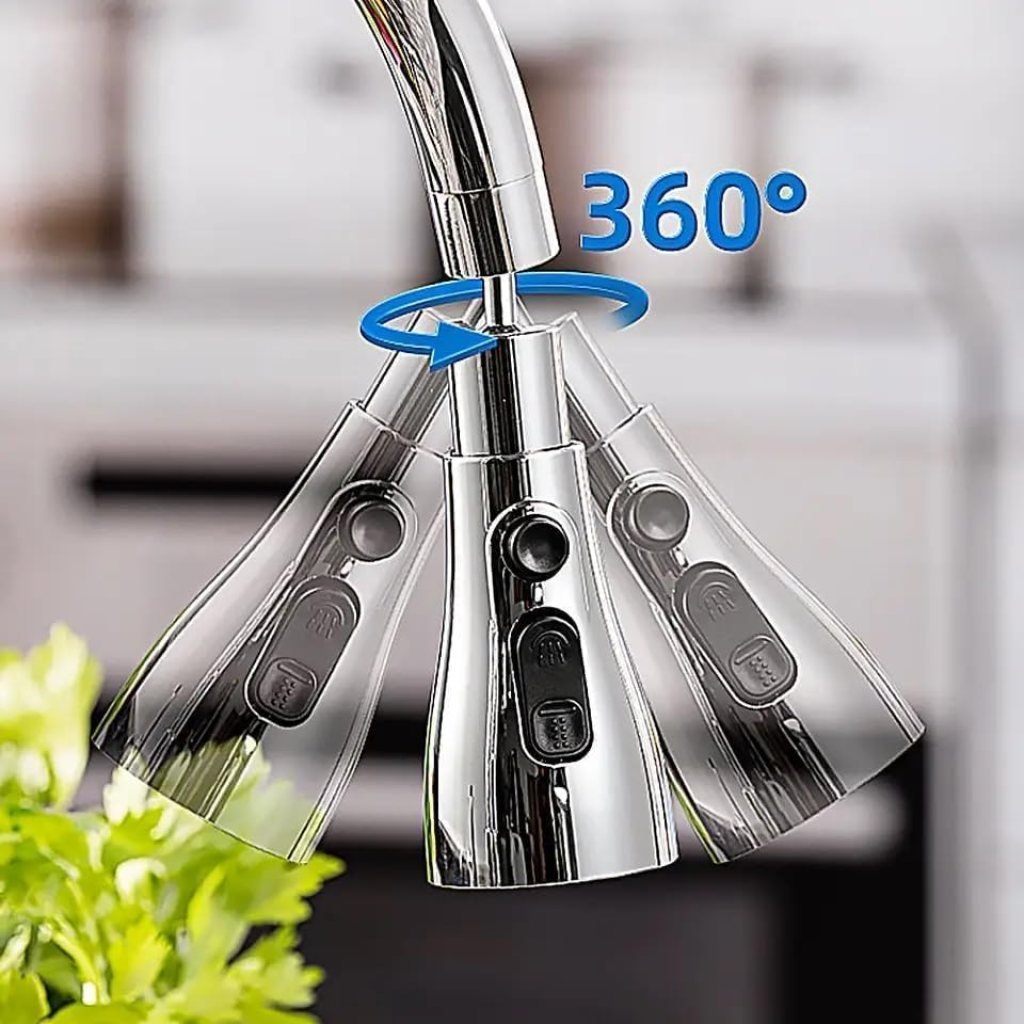 360 faucet splash head