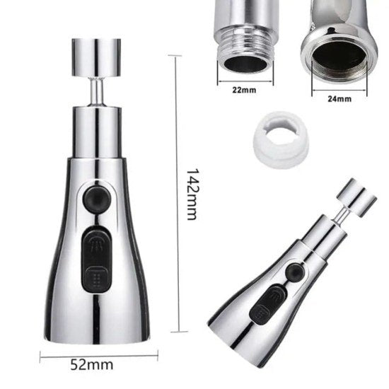 360 faucet splash head