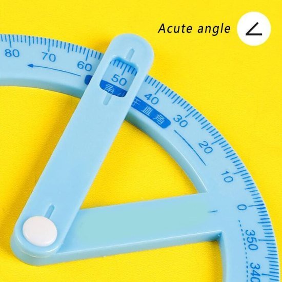 geometric 360 degree rotating ruler