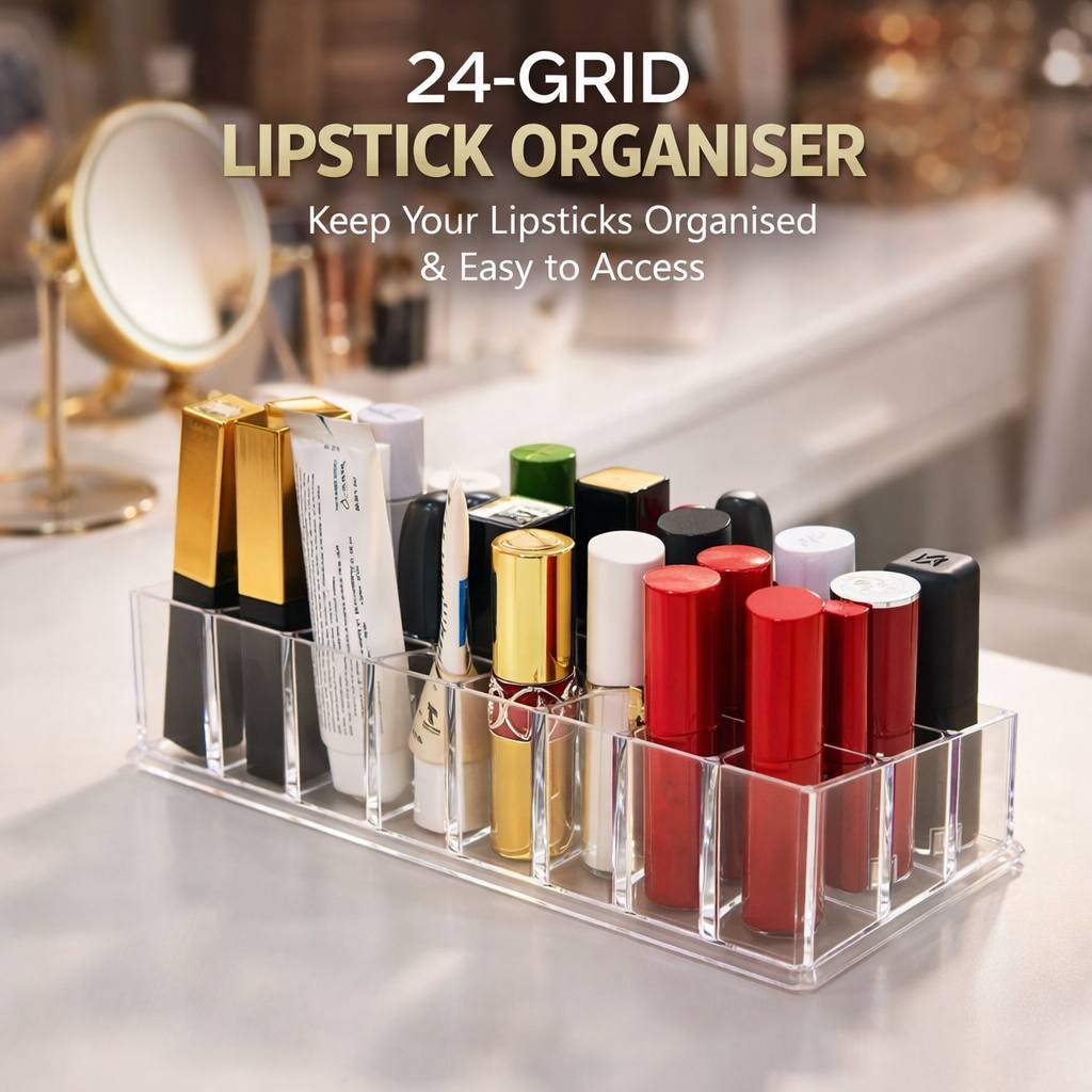 24 Grid Acrylic Lipstic Organiser