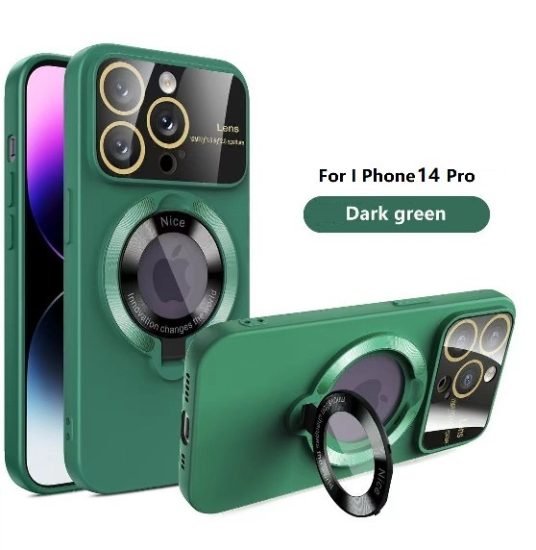 Dark Green iPhone 14 pro mobile cover