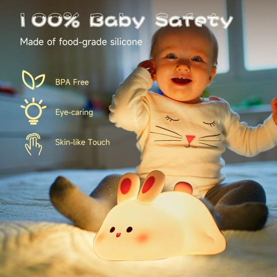 silicone rabbit lamp