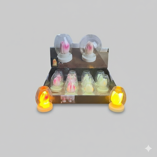 Simulated Led Candles   12 Pcs Box (3.5 Inch) | Unique Bazar