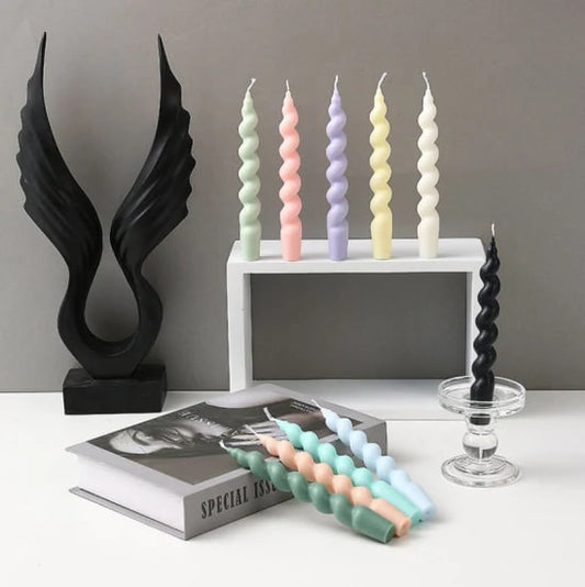 Unique Bazar: Artisanal Wax Taper Candles for Home & Diwali